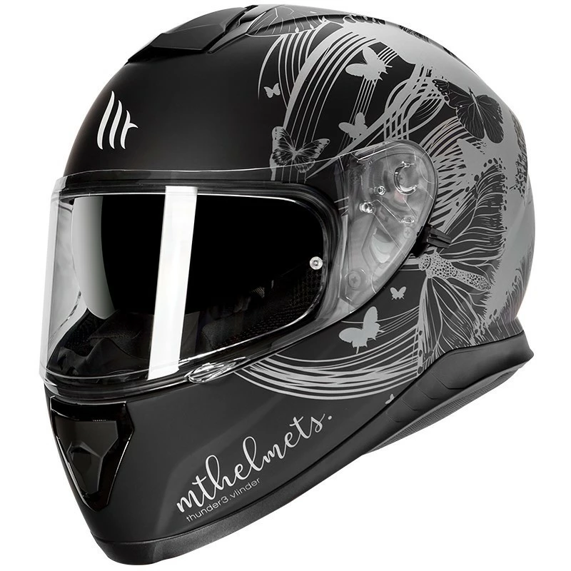 MT Helmets Casque De Moto Intégral Casques MT Thunder3 SV VLINDER B2 Gris Mat 3 MT Helmets Casque De Moto Intégral Casques MT Thunder3 SV VLINDER B2 Gris Mat