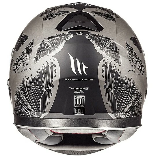 MT Helmets Casque De Moto Intégral Casques MT Thunder3 SV VLINDER B2 Gris Mat 5 MT Helmets Casque De Moto Intégral Casques MT Thunder3 SV VLINDER B2 Gris Mat – Image 3