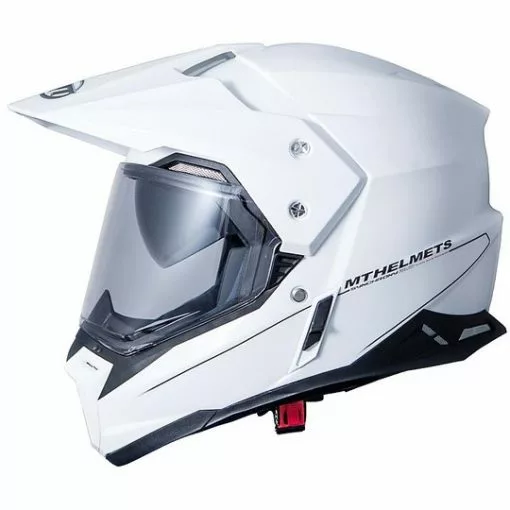 MT Helmets Casque De Moto Intégral Cross Enduro MT Casques Synchrony DuoSport SV Solid Glossy White -MTT Helmets Magasin casque de moto integral cross enduro mt casques synchrony duosport sv solid glossy white 55946