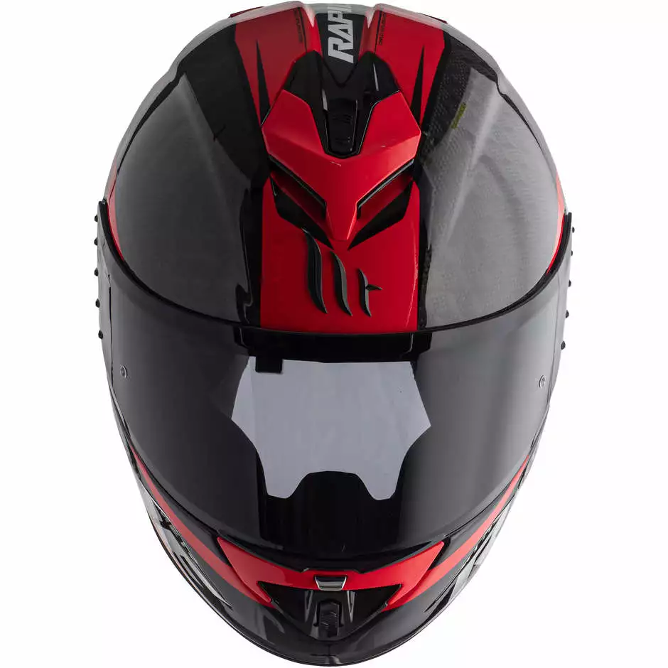 MT Helmets Casque De Moto Intégral En MT Casques Fibre RAPIDE PRO CARBON C5 Noir Rouge Brillant 6 MT Helmets Casque De Moto Intégral En MT Casques Fibre RAPIDE PRO CARBON C5 Noir Rouge Brillant – Image 4