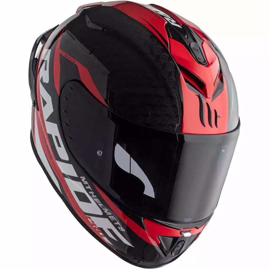 MT Helmets Casque De Moto Intégral En MT Casques Fibre RAPIDE PRO CARBON C5 Noir Rouge Brillant 7 MT Helmets Casque De Moto Intégral En MT Casques Fibre RAPIDE PRO CARBON C5 Noir Rouge Brillant – Image 5