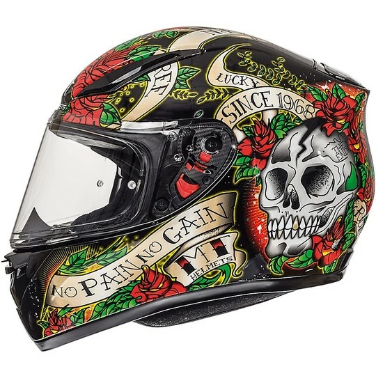 MT Helmets Casque De Moto Intégral MT Casques Revenge Skull & Roses Noir Rouge 3 MT Helmets Casque De Moto Intégral MT Casques Revenge Skull & Roses Noir Rouge
