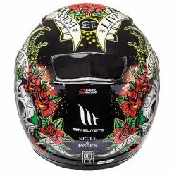 MT Helmets Casque De Moto Intégral MT Casques Revenge Skull & Roses Noir Rouge 9 MT Helmets Casque De Moto Intégral MT Casques Revenge Skull & Roses Noir Rouge -MTT Helmets Magasin casque de moto integral mt casques revenge skull roses noir rouge 70945
