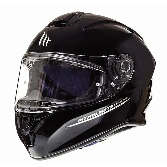 MT Helmets Casque De Moto Intégral MT Casques Targo Solid A1 Glossy Black 3 MT Helmets Casque De Moto Intégral MT Casques Targo Solid A1 Glossy Black