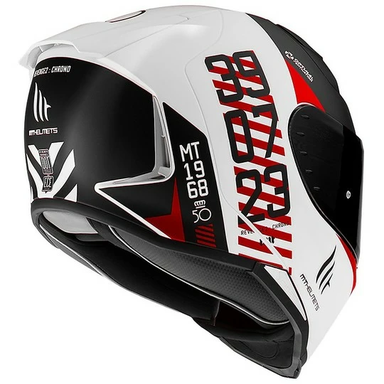 MT Helmets Casque De Moto Intégral Mt Helmet REVENGE 2 CHRONO A5 Matt Red 4 MT Helmets Casque De Moto Intégral Mt Helmet REVENGE 2 CHRONO A5 Matt Red – Image 2