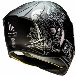 MT Helmets Casque De Moto Intégral Mt Helmet REVENGE 2 Skull & Roses A1 Matt Black 6 MT Helmets Casque De Moto Intégral Mt Helmet REVENGE 2 Skull & Roses A1 Matt Black -MTT Helmets Magasin casque de moto integral mt helmet revenge 2 skull roses a1 matt black 126109