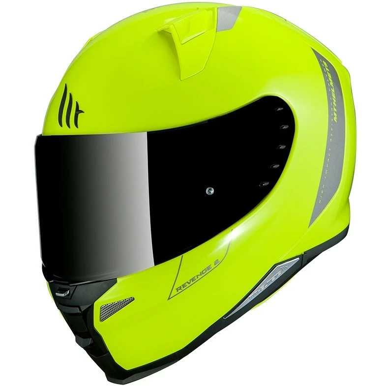 MT Helmets Casque De Moto Intégral Mt Helmet REVENGE 2 Solid A3 Solid Yellow Fluo 3 MT Helmets Casque De Moto Intégral Mt Helmet REVENGE 2 Solid A3 Solid Yellow Fluo