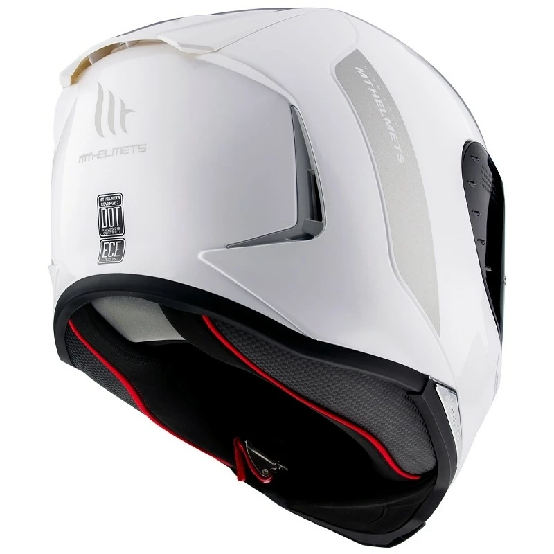 MT Helmets Casque De Moto Intégral Mt Helmet REVENGE 2 Solid Gloss White Pearl 5 MT Helmets Casque De Moto Intégral Mt Helmet REVENGE 2 Solid Gloss White Pearl – Image 3