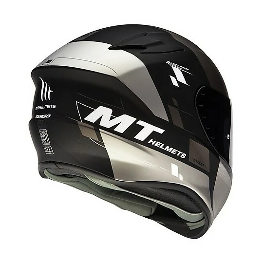 MT Helmets Casque De Moto Intégral Mt Helmet TARGO Rigel B2 Matt Black Grey 5 MT Helmets Casque De Moto Intégral Mt Helmet TARGO Rigel B2 Matt Black Grey – Image 3