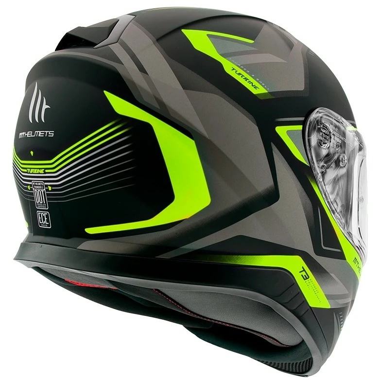 MT Helmets Casque De Moto Intégral Mt Helmet THUNDER 3 Sv TURBINE C3 Matt Black Fluo Yellow 4 MT Helmets Casque De Moto Intégral Mt Helmet THUNDER 3 Sv TURBINE C3 Matt Black Fluo Yellow – Image 2