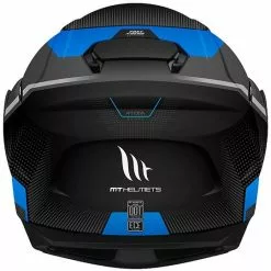MT Helmets Casque De Moto Modulaire Approuvé P / J Mt Casque ATOM QUARK A7 Matt Black Blue -MTT Helmets Magasin casque de moto modulaire approuve p j mt casque atom quark a7 matt black blue 92967