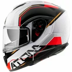 MT Helmets Casque De Moto Modulaire Approuvé P / J Mt Casque ATOM QUARK B5 Blanc Brillant Rouge 9 MT Helmets Casque De Moto Modulaire Approuvé P / J Mt Casque ATOM QUARK B5 Blanc Brillant Rouge -MTT Helmets Magasin casque de moto modulaire approuve p j mt casque atom quark b5 blanc brillant rouge 102720