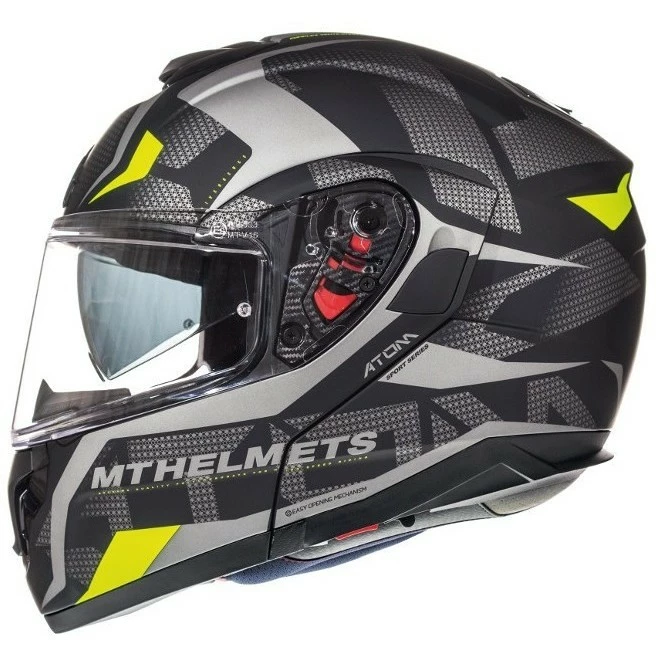 MT Helmets Casque De Moto Modulaire Approuvé P / J Mt Casque ATOM Sv Divergence A12 Matt Grey 7 MT Helmets Casque De Moto Modulaire Approuvé P / J Mt Casque ATOM Sv Divergence A12 Matt Grey – Image 5