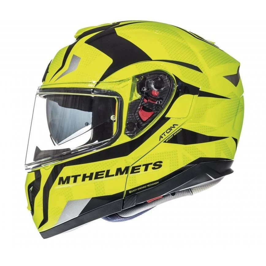 MT Helmets Casque De Moto Modulaire Approuvé P / J Mt Casque ATOM Sv Divergence F1 Fluo Yellow 5 MT Helmets Casque De Moto Modulaire Approuvé P / J Mt Casque ATOM Sv Divergence F1 Fluo Yellow – Image 3