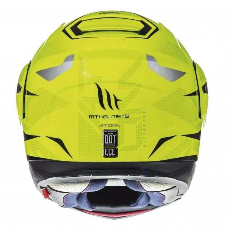 MT Helmets Casque De Moto Modulaire Approuvé P / J Mt Casque ATOM Sv Divergence F1 Fluo Yellow 7 MT Helmets Casque De Moto Modulaire Approuvé P / J Mt Casque ATOM Sv Divergence F1 Fluo Yellow – Image 5
