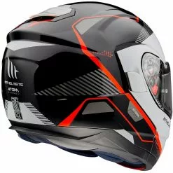 MT Helmets Casque De Moto Modulaire Approuvé P / J Mt Casque ATOM Sv OPENED B5 Blanc Noir Rouge Brillant 9 MT Helmets Casque De Moto Modulaire Approuvé P / J Mt Casque ATOM Sv OPENED B5 Blanc Noir Rouge Brillant -MTT Helmets Magasin casque de moto modulaire approuve p j mt casque atom sv opened b5 blanc noir rouge brillant 122783