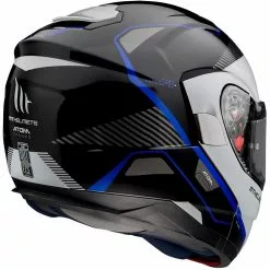 MT Helmets Casque De Moto Modulaire Approuvé P / J Mt Casque ATOM Sv OPENED B7 Blanc Noir Bleu Brillant 9 MT Helmets Casque De Moto Modulaire Approuvé P / J Mt Casque ATOM Sv OPENED B7 Blanc Noir Bleu Brillant -MTT Helmets Magasin casque de moto modulaire approuve p j mt casque atom sv opened b7 blanc noir bleu brillant 122787