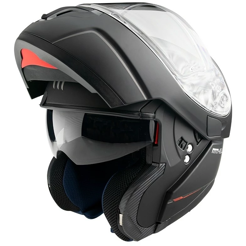 MT Helmets Casque De Moto Modulaire Approuvé P / J Mt Casque ATOM Sv Solid Matt Black 3 MT Helmets Casque De Moto Modulaire Approuvé P / J Mt Casque ATOM Sv Solid Matt Black