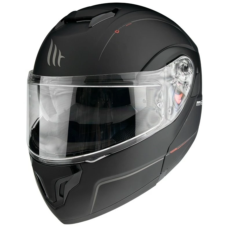 MT Helmets Casque De Moto Modulaire Approuvé P / J Mt Casque ATOM Sv Solid Matt Black 4 MT Helmets Casque De Moto Modulaire Approuvé P / J Mt Casque ATOM Sv Solid Matt Black – Image 2