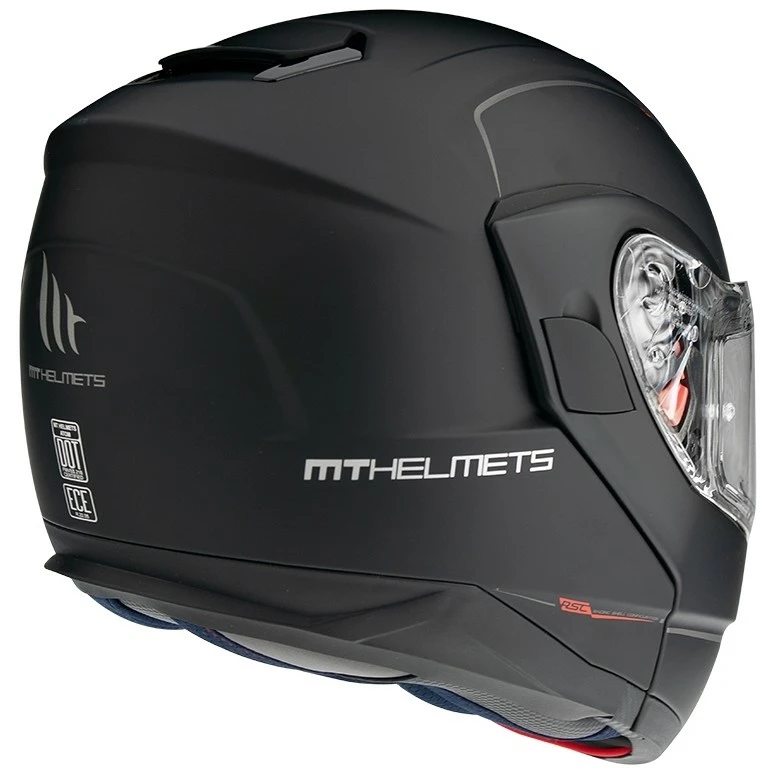 MT Helmets Casque De Moto Modulaire Approuvé P / J Mt Casque ATOM Sv Solid Matt Black 5 MT Helmets Casque De Moto Modulaire Approuvé P / J Mt Casque ATOM Sv Solid Matt Black – Image 3