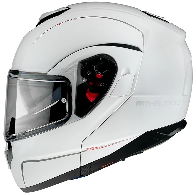 MT Helmets Casque De Moto Modulaire Approuvé P / J Mt Casque ATOM Sv Solid Pearl White 6 MT Helmets Casque De Moto Modulaire Approuvé P / J Mt Casque ATOM Sv Solid Pearl White – Image 4