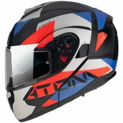 MT Helmets Casque De Moto Modulaire Approuvé P / J Mt Casque ATOM Sv W17 A7 Blanc Bleu Rouge Brillant 8 MT Helmets Casque De Moto Modulaire Approuvé P / J Mt Casque ATOM Sv W17 A7 Blanc Bleu Rouge Brillant -MTT Helmets Magasin casque de moto modulaire approuve p j mt casque atom sv w17 a7 blanc bleu rouge brillant 122797