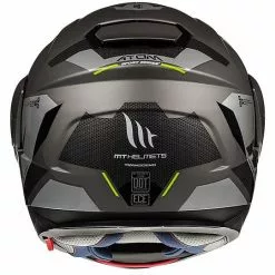 MT Helmets Casque De Moto Modulaire Double Visière MT Casque ATOM SV TRANSCEND E2 Glossy Black Matt Grey -MTT Helmets Magasin casque de moto modulaire double visiere mt casque atom sv transcend e2 glossy black matt grey 70962