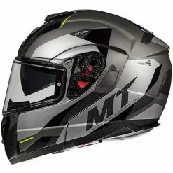 MT Helmets Casque De Moto Modulaire Double Visière MT Casque ATOM SV TRANSCEND E2 Glossy Black Matt Grey -MTT Helmets Magasin casque de moto modulaire double visiere mt casque atom sv transcend e2 glossy black matt grey 70963