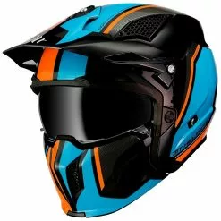 MT Helmets Casque De Moto Trial Mt Helmet STREETFIGHTER Exrta Sv TWIN A4 Orange Fluo -MTT Helmets Magasin casque de moto trial mt helmet streetfighter exrta sv twin a4 orange fluo 102932