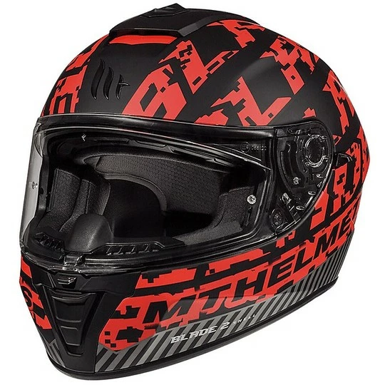 MT Helmets Casque Intégral De Moto MT Casques BLADE 2 SV CHECK Noir Matt Red 3 MT Helmets Casque Intégral De Moto MT Casques BLADE 2 SV CHECK Noir Matt Red