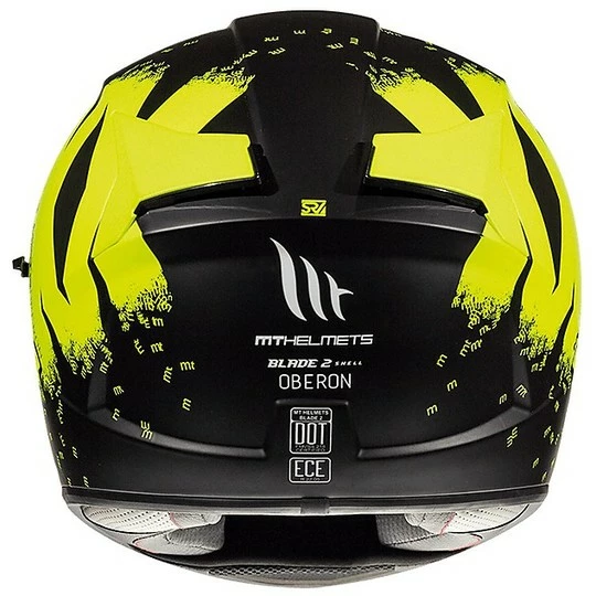 MT Helmets Casque Intégral Moto Casques MT BLADE 2 SV OBERON Noir Mat Jaune Fluo 4 MT Helmets Casque Intégral Moto Casques MT BLADE 2 SV OBERON Noir Mat Jaune Fluo – Image 2