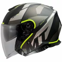 MTT Helmets Magasin -MTT Helmets Magasin casque jet mt helmet thunder sv jet bow a3 matt fluo yellow 103307