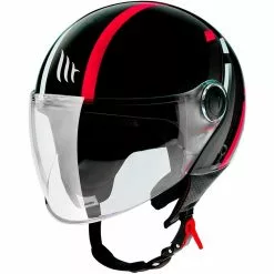 MT Helmets Casque Moto Demi-Jet Mt Helmet Street SCOPE D5 Glossy Red