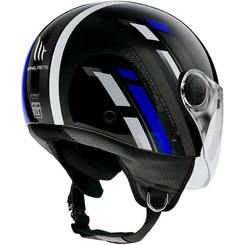 MT Helmets Casque Moto Demi-Jet Mt Helmet Street SCOPE D7 Glossy Blue 5 MT Helmets Casque Moto Demi-Jet Mt Helmet Street SCOPE D7 Glossy Blue – Image 3