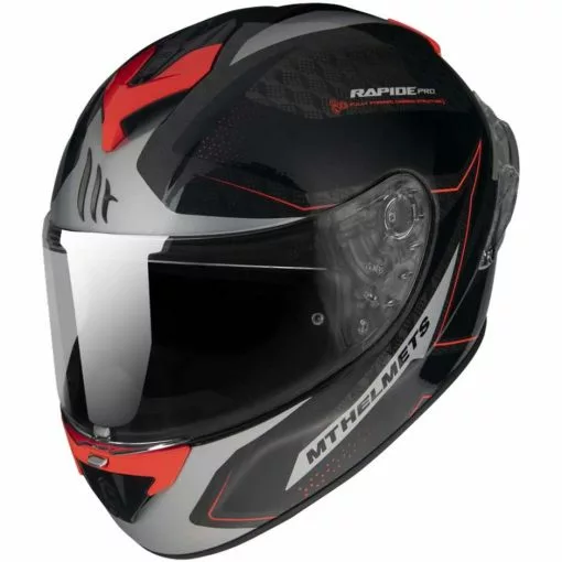 MT Helmets Casque Moto Intégral Casque Mt RAPIDE PRO MASTER B5 Rouge Fluo Brillant -MTT Helmets Magasin casque moto integral casque mt rapide pro master b5 rouge fluo brillant 141146