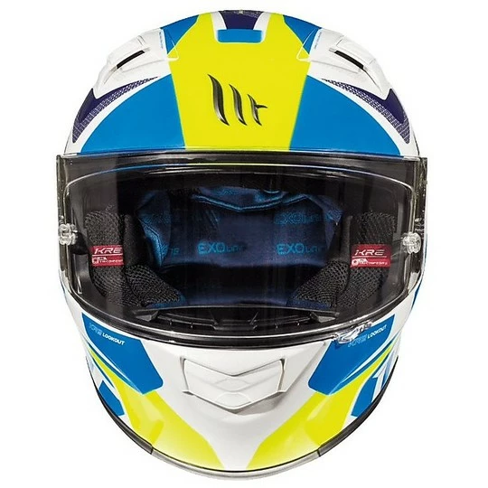 MT Helmets Casque Moto Intégral MT Casques KRE En Fibre G6 LookOut Blanc Brillant 5 MT Helmets Casque Moto Intégral MT Casques KRE En Fibre G6 LookOut Blanc Brillant – Image 3