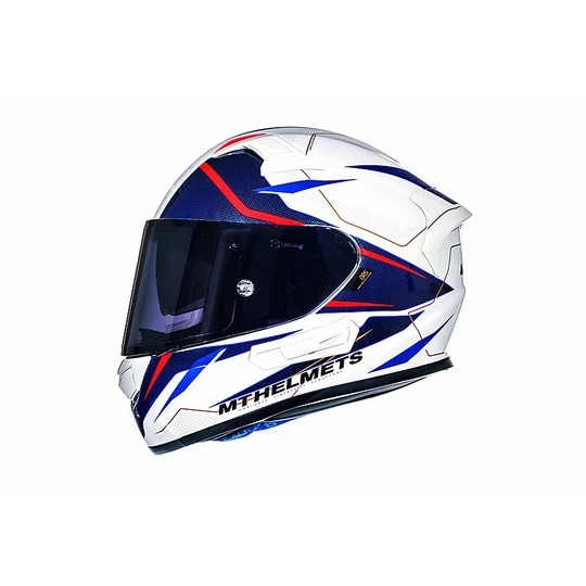 MT Helmets Casque Moto Intégral MT Casques KRE SV Intrepid Fibre Double Visor Blanc Rouge Fluo 5 MT Helmets Casque Moto Intégral MT Casques KRE SV Intrepid Fibre Double Visor Blanc Rouge Fluo – Image 3