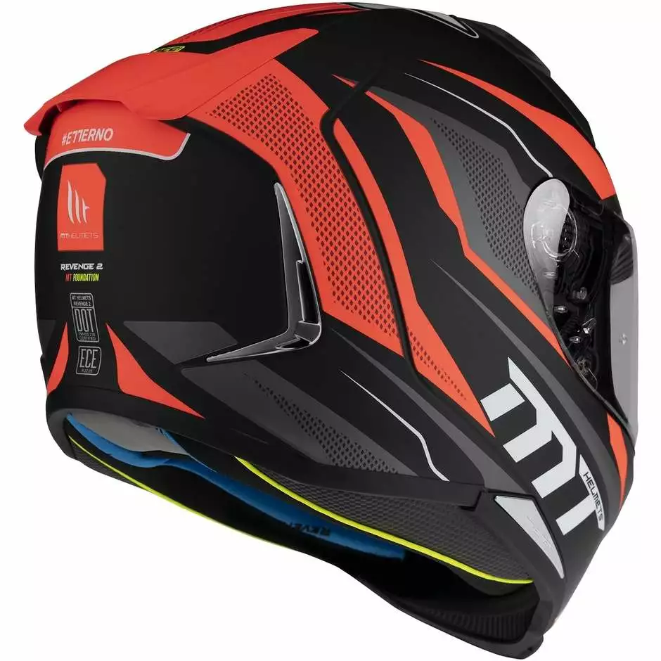 MT Helmets Casque Moto Intégral Mt Helmet REVENGE 2 FOUNDATION C1 Matt Black 5 MT Helmets Casque Moto Intégral Mt Helmet REVENGE 2 FOUNDATION C1 Matt Black – Image 3
