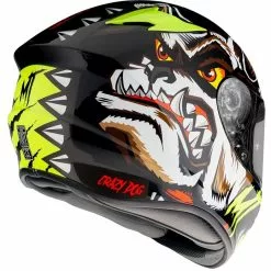 MT Helmets Casque Moto Intégral Mt Helmet TARGO Crazy Dog G3 Glossy Fluo Yellow -MTT Helmets Magasin casque moto integral mt helmet targo crazy dog g3 glossy fluo yellow 126113