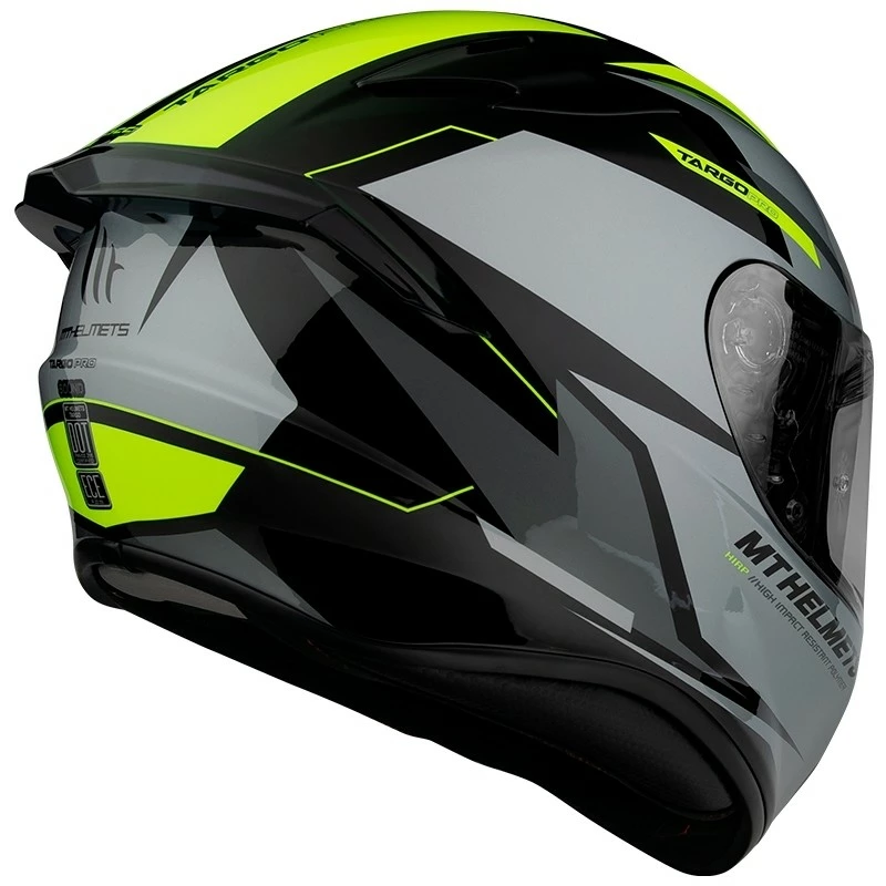 MT Helmets Casque Moto Intégral Mt Helmet TARGO PRO Sound A3 Glossy Fluo Yellow 5 MT Helmets Casque Moto Intégral Mt Helmet TARGO PRO Sound A3 Glossy Fluo Yellow – Image 3