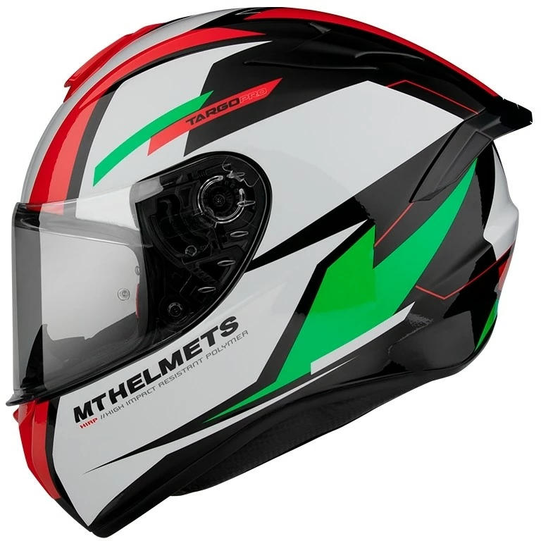 MT Helmets Casque Moto Intégral Mt Helmet TARGO PRO Sound C6 Vert Blanc Brillant 5 MT Helmets Casque Moto Intégral Mt Helmet TARGO PRO Sound C6 Vert Blanc Brillant – Image 3