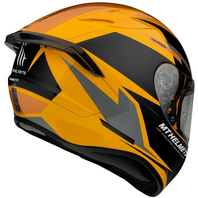 MT Helmets Casque Moto Intégral Mt Helmet TARGO PRO Sound D3 Glossy Yellow 4 MT Helmets Casque Moto Intégral Mt Helmet TARGO PRO Sound D3 Glossy Yellow – Image 2