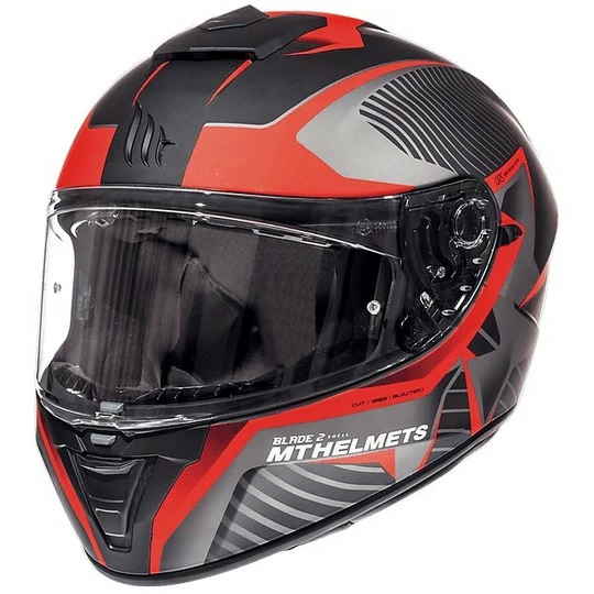 Casque Moto Intégral MT Helmets Blade 2 Evo Double Visor B2 Blaster Matt Red 4 Casque Moto Intégral MT Helmets Blade 2 Evo Double Visor B2 Blaster Matt Red – Image 2