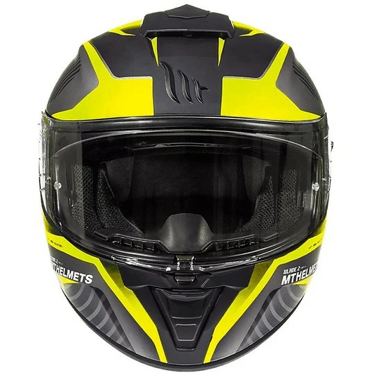 Casque Moto Intégral MT Helmets Blade 2 Evo Double Visor B4 Blaster Jaune Fluo 5 Casque Moto Intégral MT Helmets Blade 2 Evo Double Visor B4 Blaster Jaune Fluo – Image 3