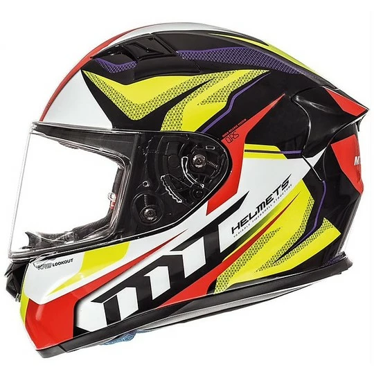 Casque Moto Intégral MT Helmets KRE En Fibre G4 LookOut Jaune Fluo 4 Casque Moto Intégral MT Helmets KRE En Fibre G4 LookOut Jaune Fluo – Image 2