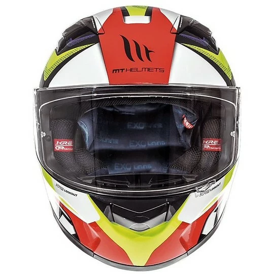 Casque Moto Intégral MT Helmets KRE En Fibre G4 LookOut Jaune Fluo 5 Casque Moto Intégral MT Helmets KRE En Fibre G4 LookOut Jaune Fluo – Image 3