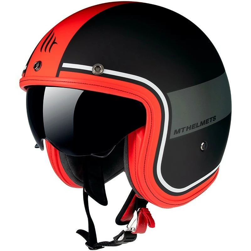 MT Helmets Casque Moto Jet Custom MT Casques Le Mans 2 SV TANT A5 Matt Red 3 MT Helmets Casque Moto Jet Custom MT Casques Le Mans 2 SV TANT A5 Matt Red