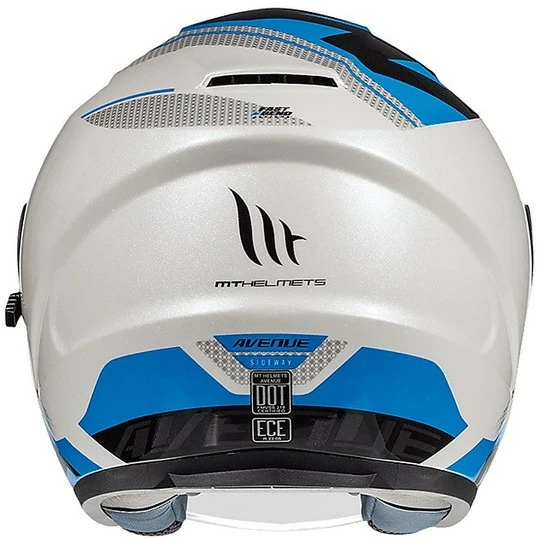 MT Helmets Casque Moto Jet Double Visor MT Casques AVENUE SV SIDEWAY C7 Glossy Blue 4 MT Helmets Casque Moto Jet Double Visor MT Casques AVENUE SV SIDEWAY C7 Glossy Blue – Image 2