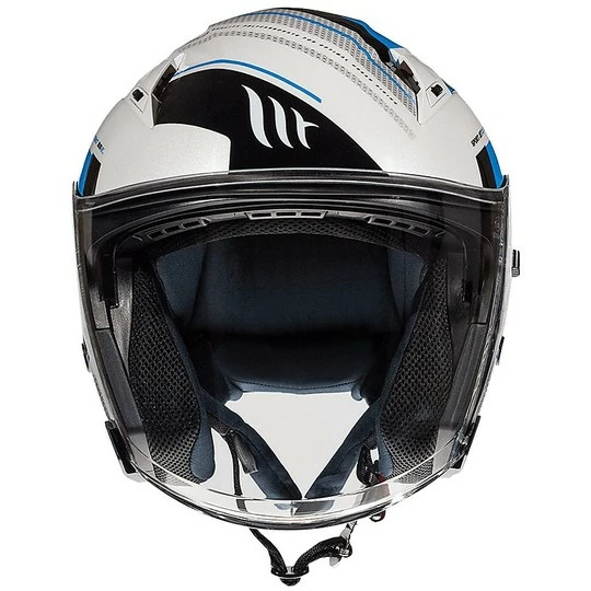 MT Helmets Casque Moto Jet Double Visor MT Casques AVENUE SV SIDEWAY C7 Glossy Blue 5 MT Helmets Casque Moto Jet Double Visor MT Casques AVENUE SV SIDEWAY C7 Glossy Blue – Image 3