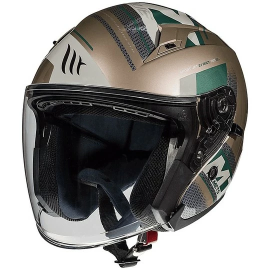 MT Helmets Casque Moto Jet Double Visor MT Casques AVENUE SV SIDEWAY J9 Or Poli 6 MT Helmets Casque Moto Jet Double Visor MT Casques AVENUE SV SIDEWAY J9 Or Poli – Image 4